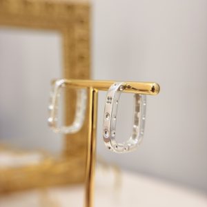 Brinco Argola Quadrada com Gotas Zirconia