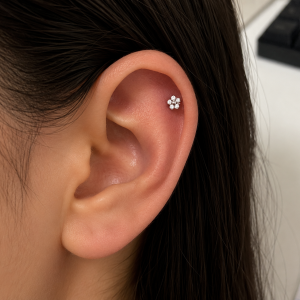 Piercing Titânio Mini Flor