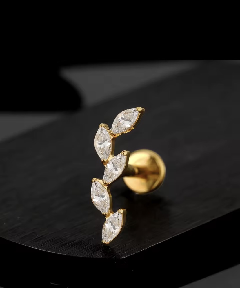 Piercing Titânio 5 Pétalas