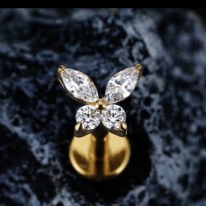 Piercing Titânio Borboleta