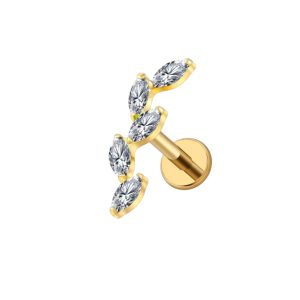 Piercing Titânio 5 Pétalas