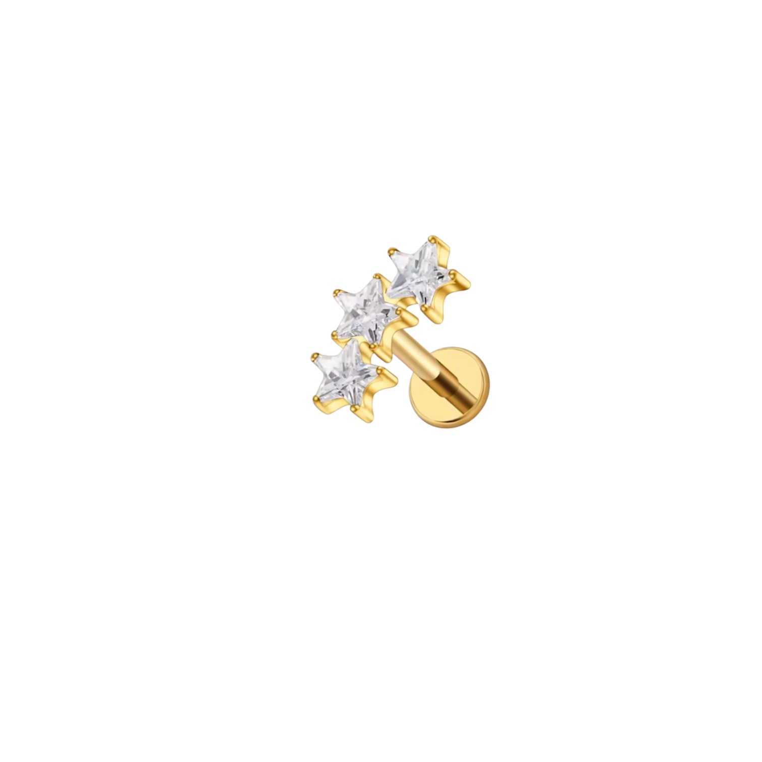Piercing Titânio 3 Estrelas