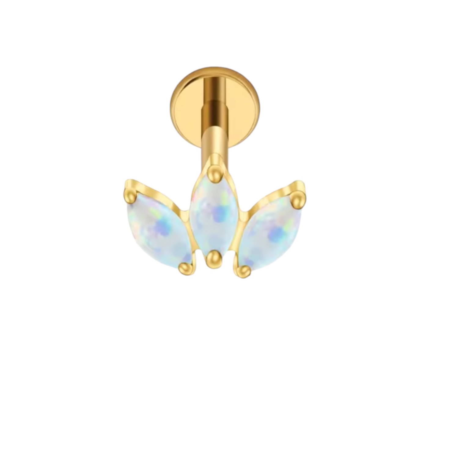 Piercing Titânio 3 Pétalas Furta Cor