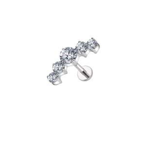 Piercing Titânio 5 Zircônias
