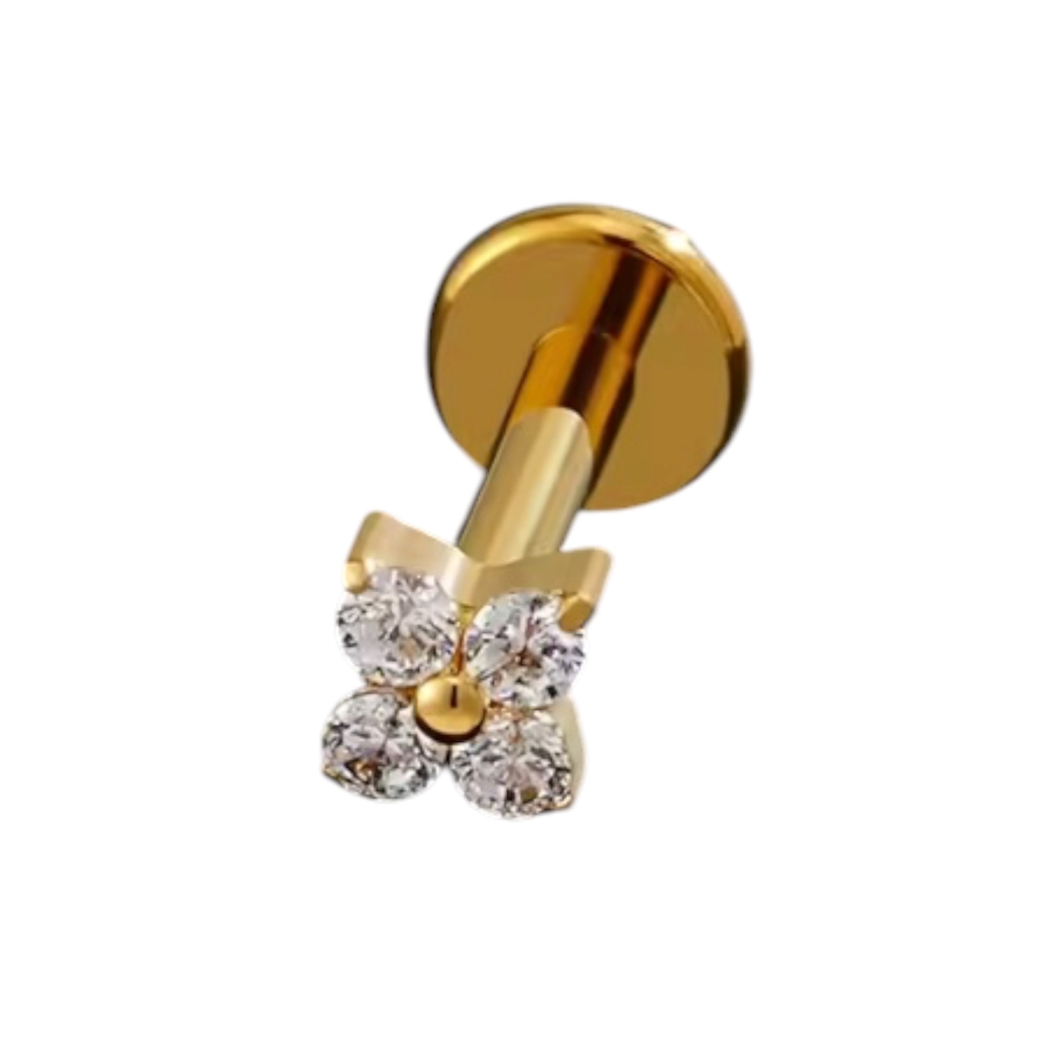 Piercing Titânio Flor 4 Pétalas