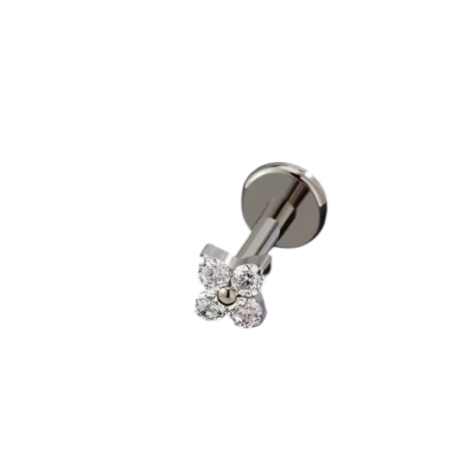 Piercing Titânio Flor 4 Pétalas