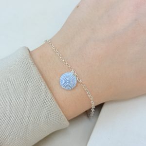 Pulseira Prata 925 com Medalha