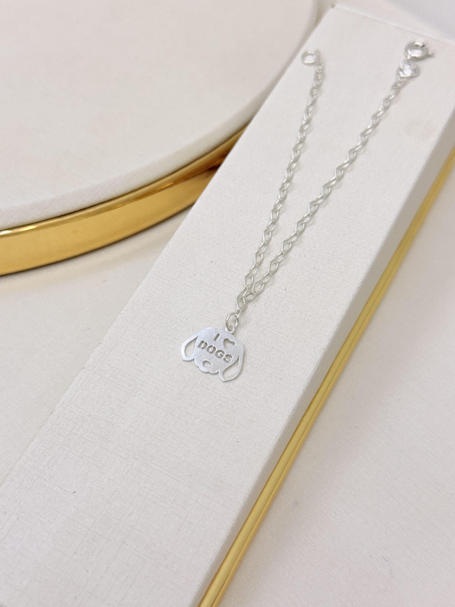 1. Pulseira Prata 925 com Cabeca dog