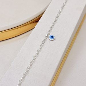 Pulseira Prata 925 Olho Grego