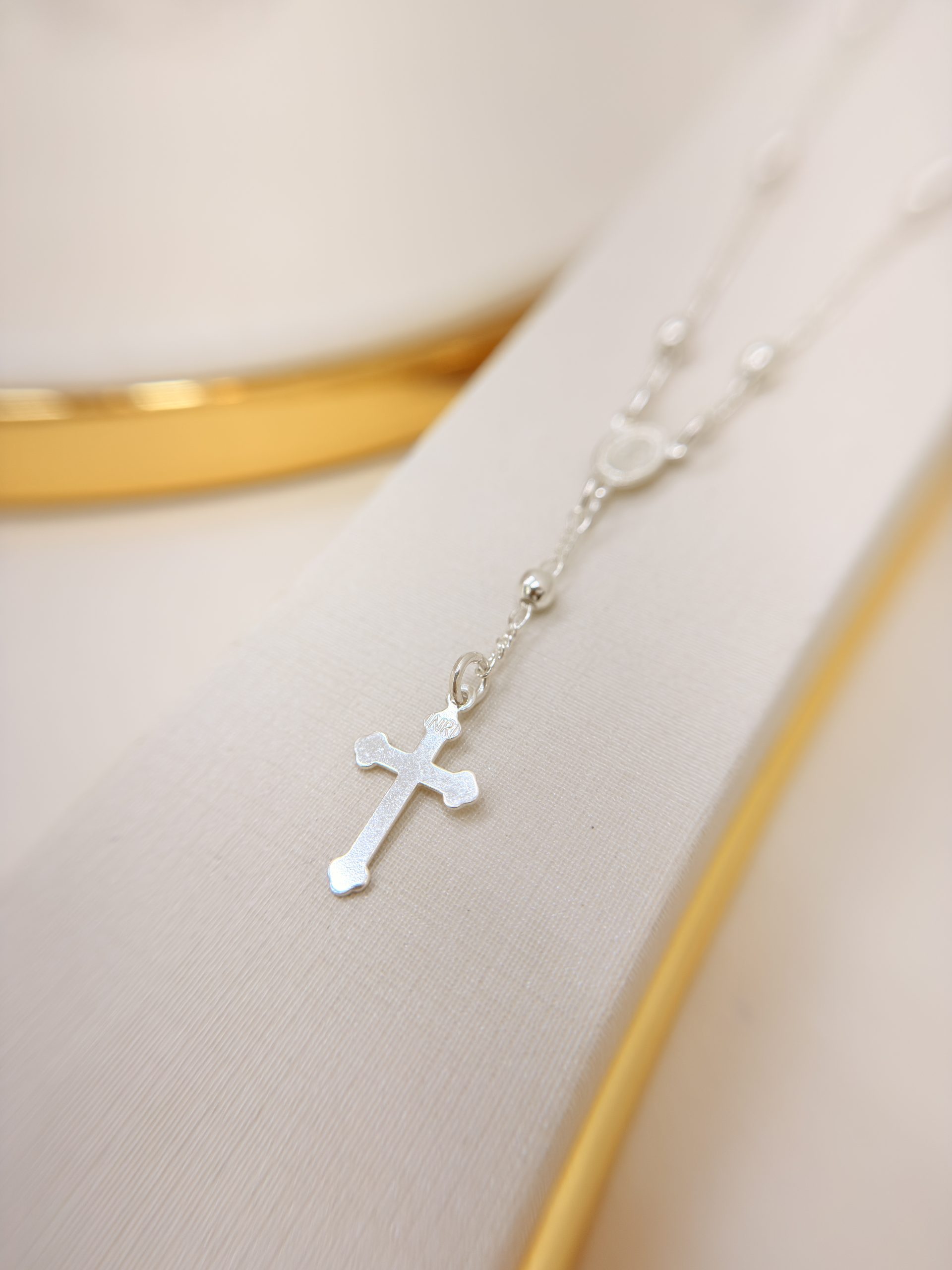 Pulseira Prata 925 com Pingentes Religiosos