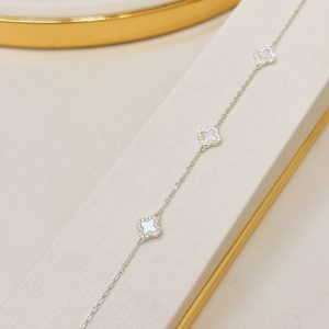 Pulseira Prata 925 com 3 Trevo
